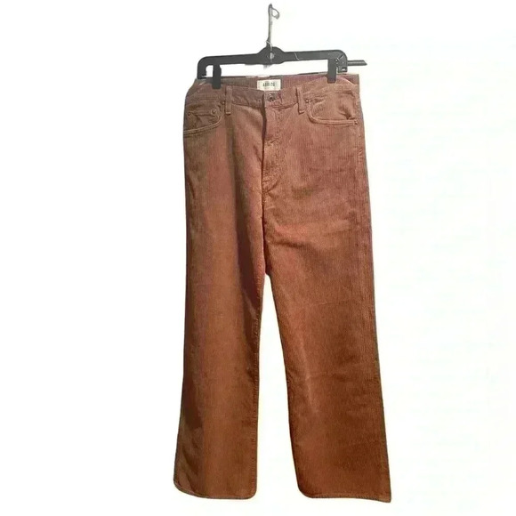 New AGOLDE Women Harper Straight Leg Corduroy Jeans Size 31 Color Saddle Brown - Picture 7 of 14
